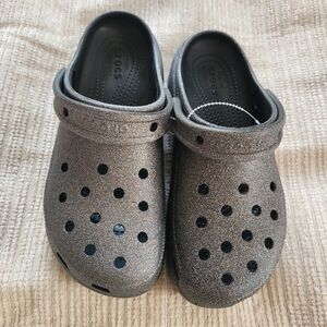 Crocs Classic Platform Ombre Glitter Size 8 W Clogs  Excellent Condition